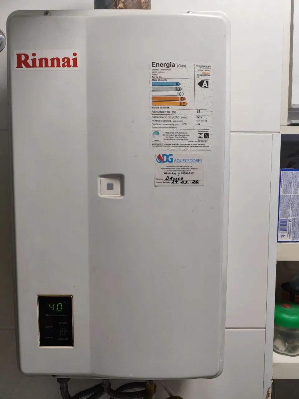 Aquecedor Rinnai 