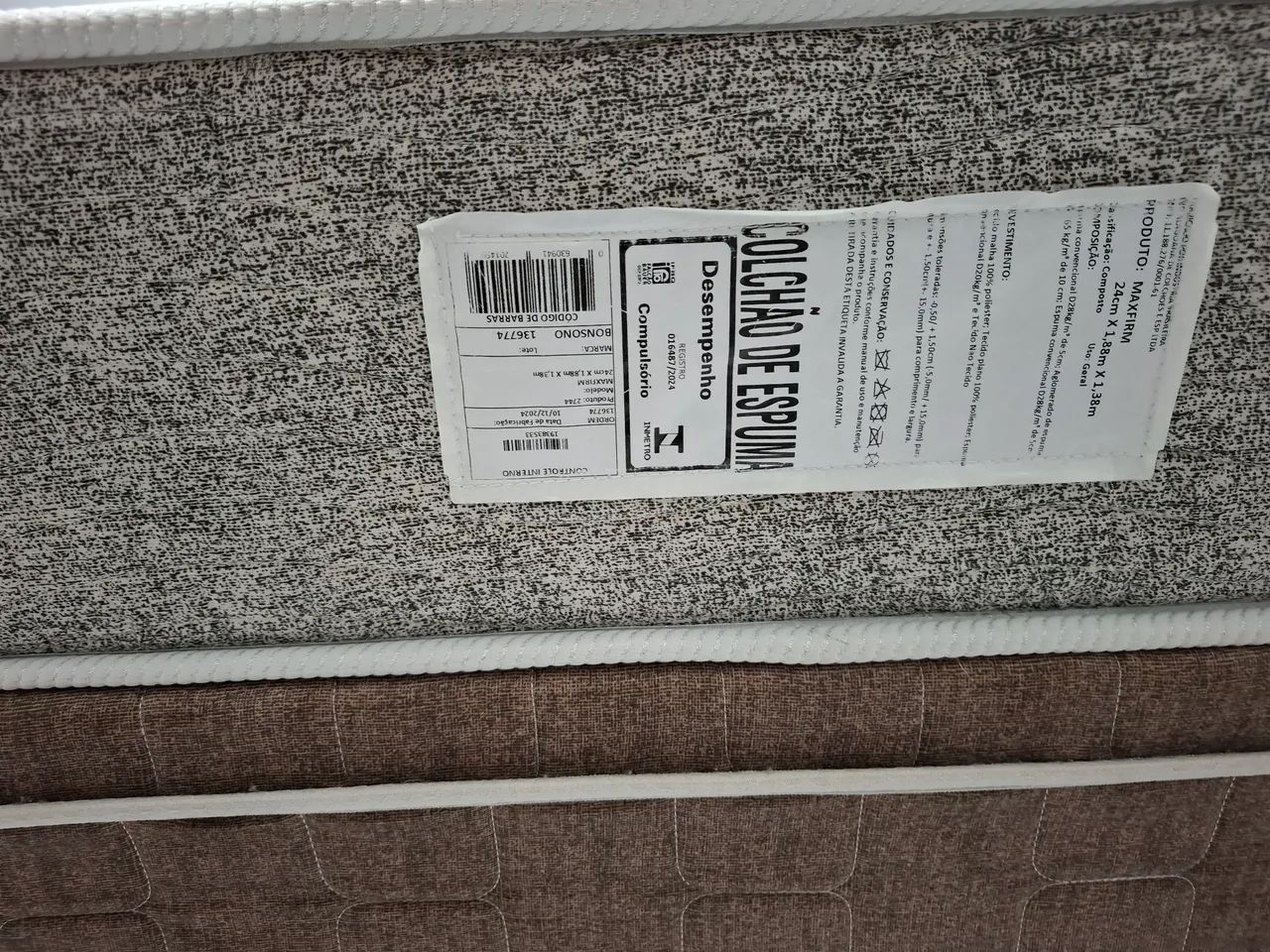Ums cama  box de casal com o colchão  D65 deme novo - Foto 2