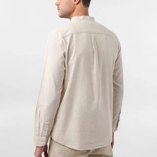 Três Camisas Linho Gola Padre Masculinas - Foto 3