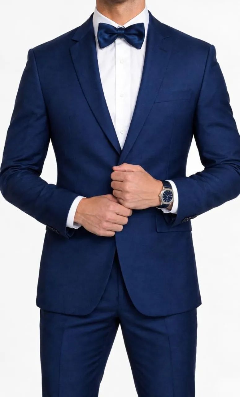 Terno Blazer Poliviscose Slim Londres - Azul - Foto 2