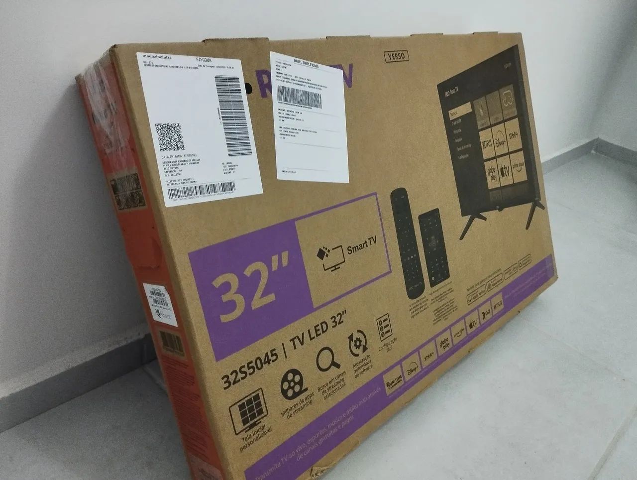 Smart Tv LED Hd 32 Polegadas AOC Sistema Roku TV Wi-Fi HDMI - Foto 2