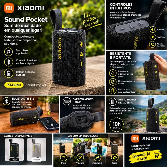 CAIXA DE SOM POCKET XIAOME