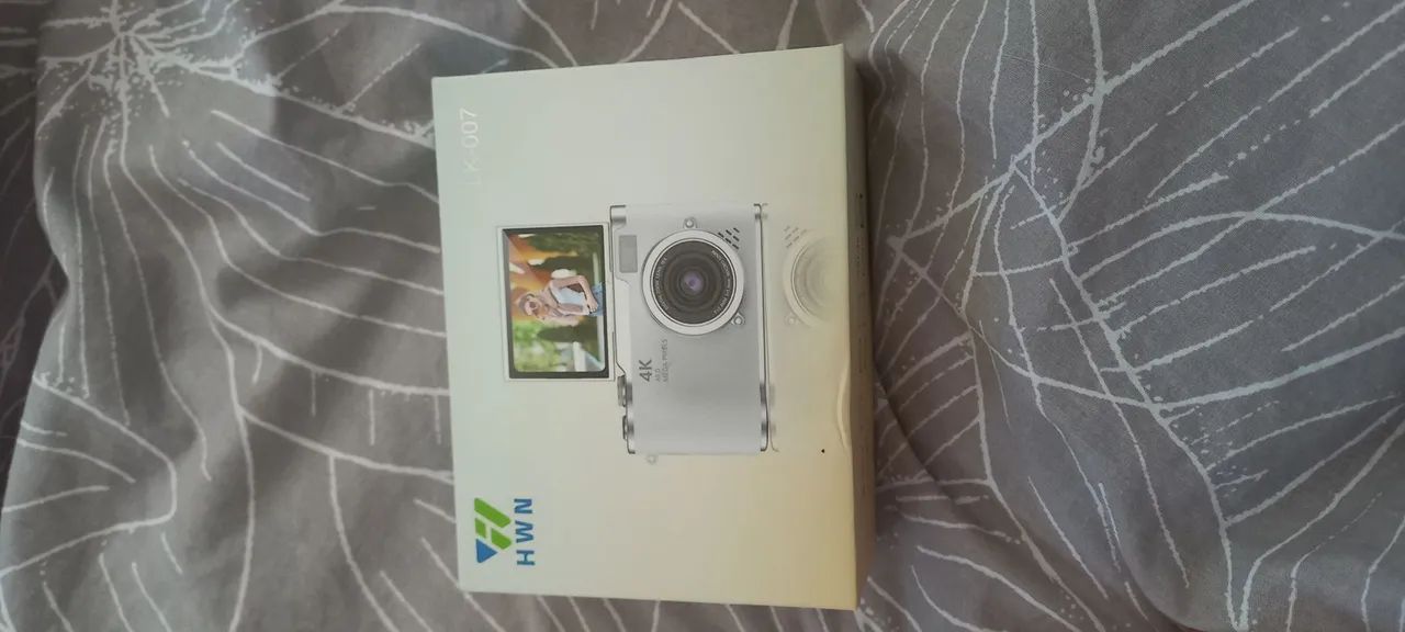  Câmera Digital 4K HWN com Tela Articulada