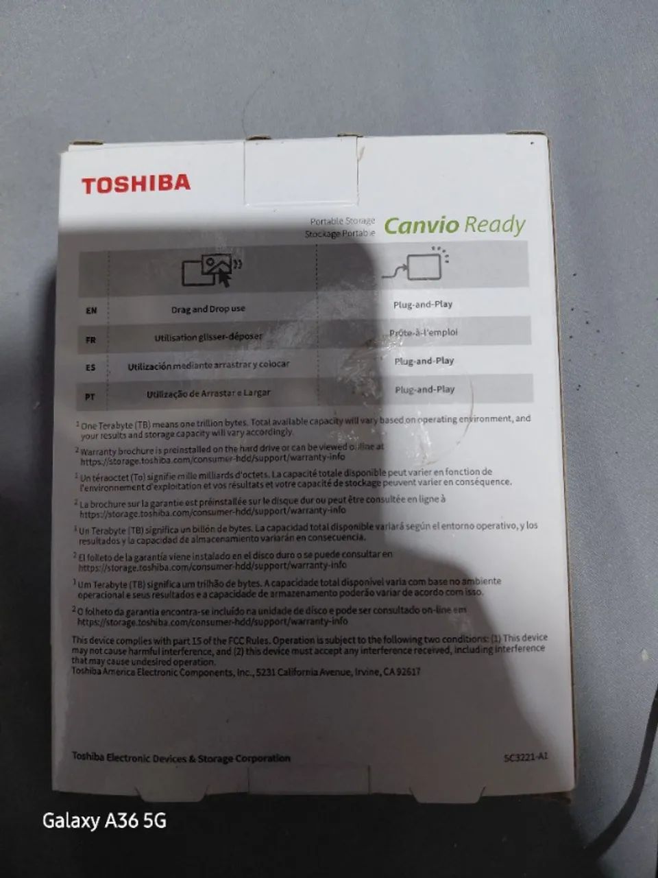 HD EXTERNO TOSHIBA 4 TB - Foto 4