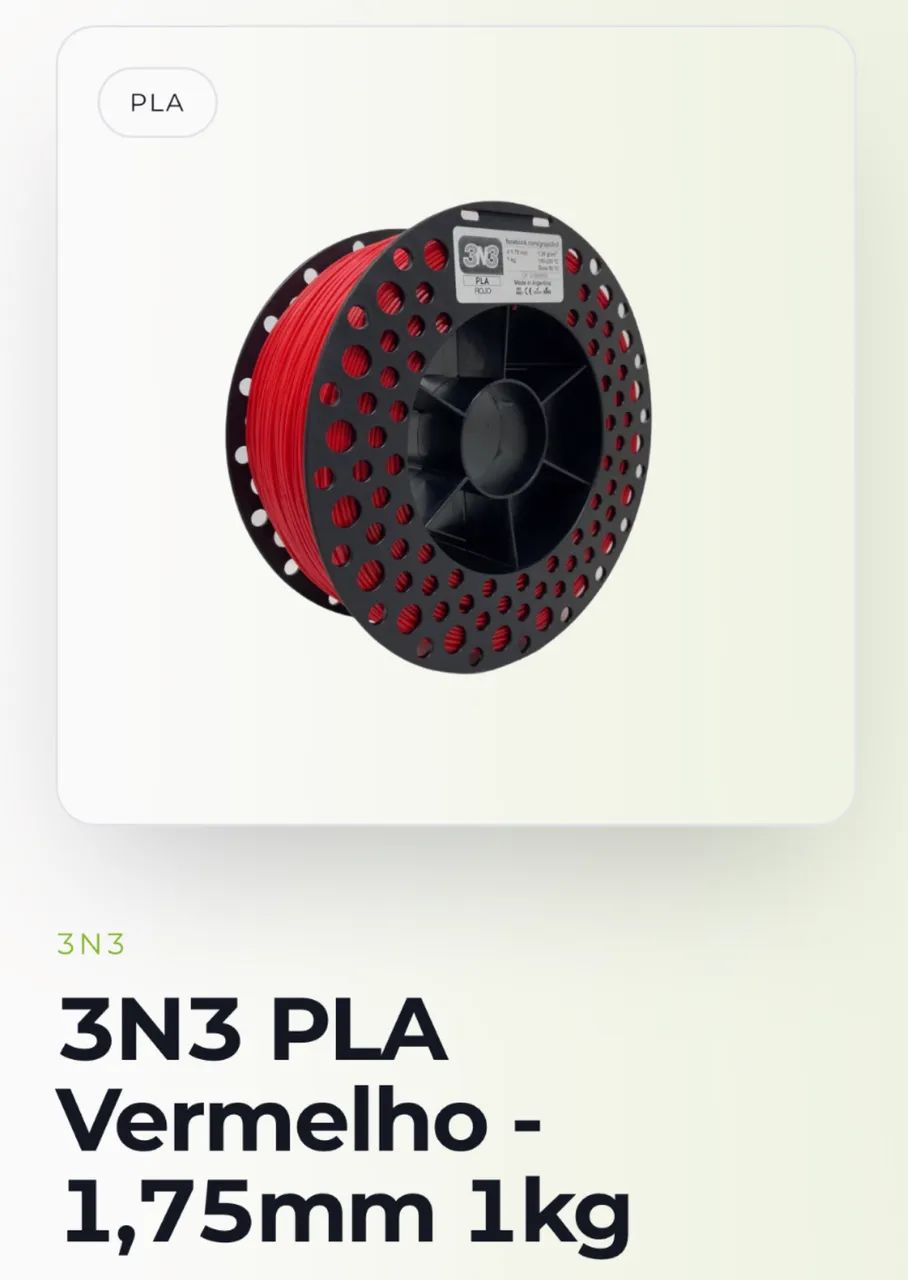 FILAMENTOS IMPRESSÃO 3D 3N3 PLA 1KG DIVERSAS CORES - Foto 5