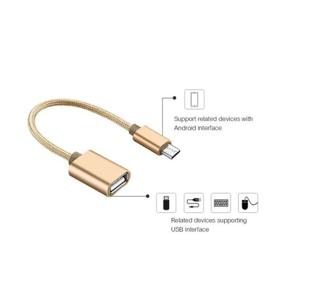 Cabo Otg Adaptador Micro Usb Tablet Celular  - Foto 3
