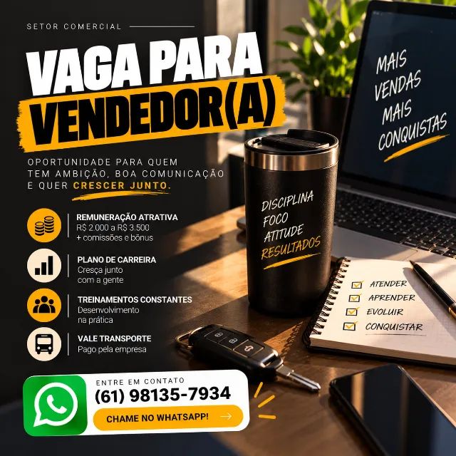 Vaga de Emprego ? Executivo de Vendas