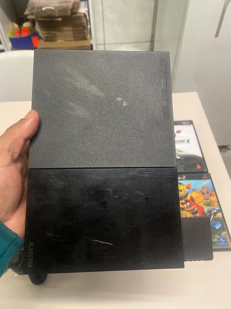 Ps2 com controle original e leitor funcionando  - Foto 4
