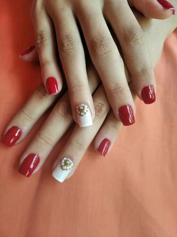 ALONGAMENTO de unhas manicurecure e pedicure adomecilio desaigne de sobrancelha - Foto 6