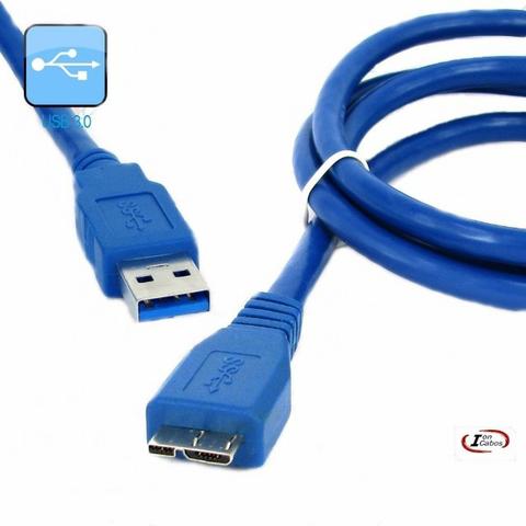 Cabo Usb 3.0 Am X B Micro( Para Hd Externo) Azul
