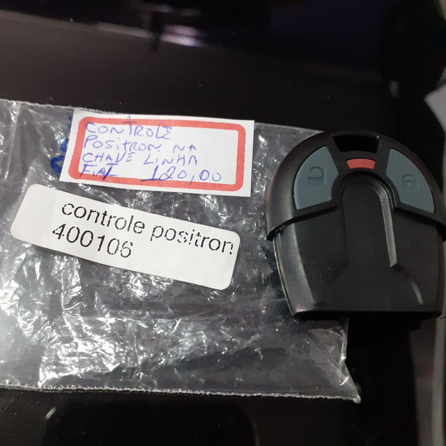Controle Positron linha Fiat configurado na chave novo 