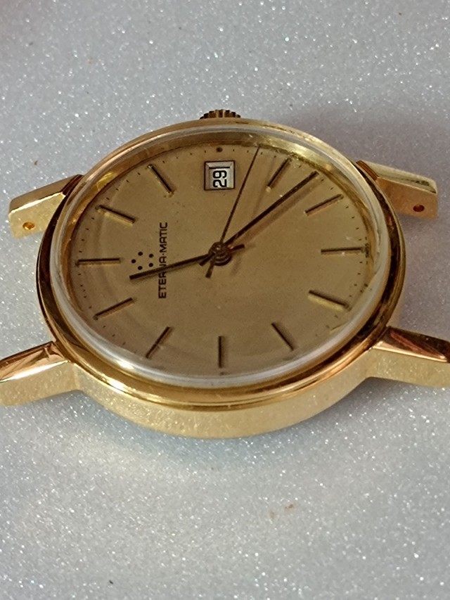 Relógio marca Eterna Matic automático PVD amarelo  - Foto 2