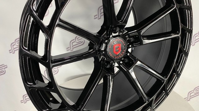 Rodas Gisa Wheels YA5641 P/ Porcshe 911/992 Preta 5x130 - 20x8,5 e 21x11,5 - Foto 4