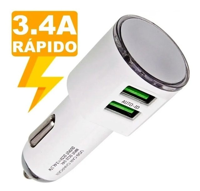 Carregador de celular veicular original h'maston aceitamos cartão 