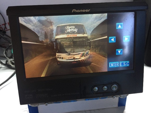 dvd radio pioneer avh-p5750dvd retrátil 6 polegadas c/ bluetooth interno instalado - Foto 3
