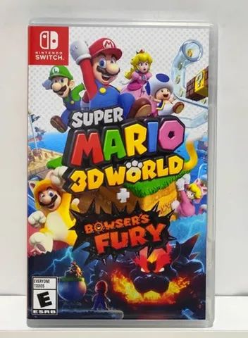 Jogo Super Mario 3D World + Bowser's Fury Nintendo Switch Mídia