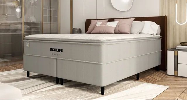 Cama Box + Colchão Super King Size Linha Super Premium (Oferta por tempo Limitado) - Foto 4