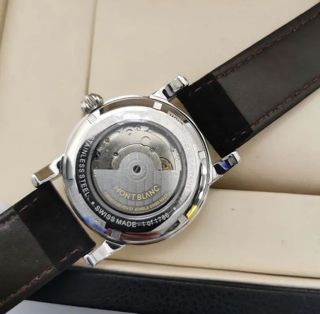 Relógio MontBlanc Automatico Couro Premium - Foto 4