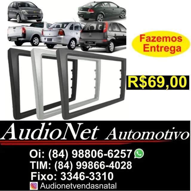Moldura 2din Vectra Corsa Completa Montana Meriva Multimidia Painel Som Carro Veicular
