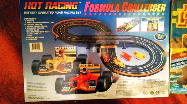 Corrida de estrada Hot Racing Formula Challenger e Mini Locomotiva Expressa- Braskit - Rar - Foto 2