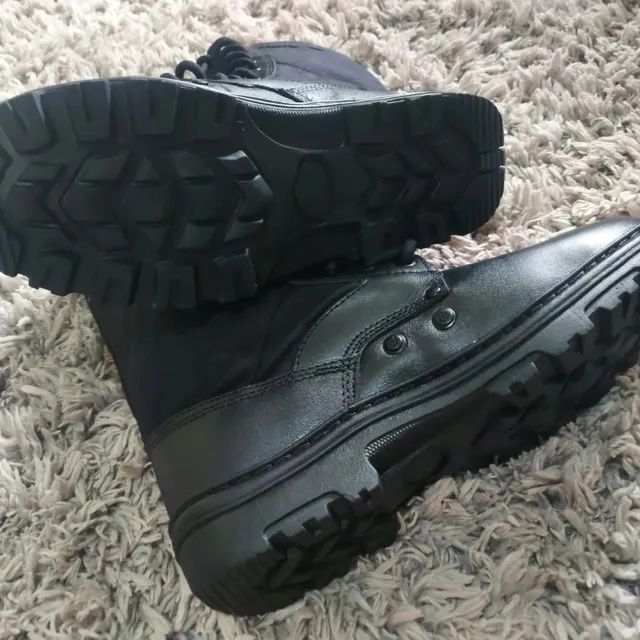 COTURNO EXTRA-LEVE, (COURO LEGÍTIMO), VIGILANTES, BOMBEIRO CIVIL E MILITAR, POLÍCIA - Foto 2