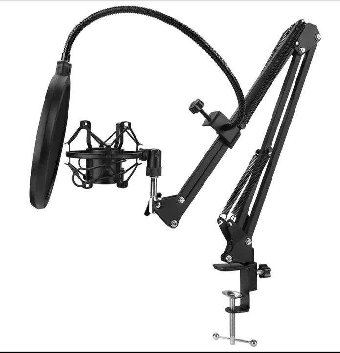Braço de Microfone Ajustável com Filtro Pop para Streamer e Podcast - Foto 2