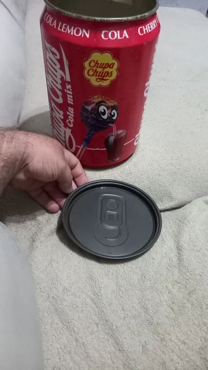 Lata antiga chupa chups cola mix  ano 1999