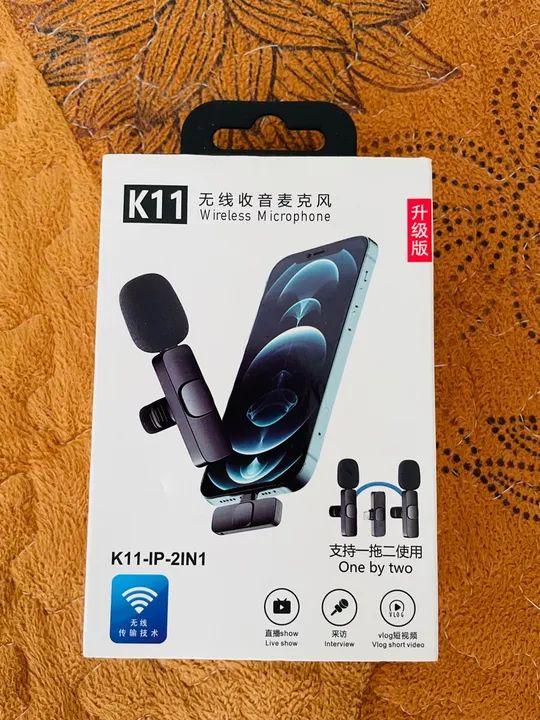 Microfone Sem Fio K11 - Ideal para Lives, Entrevistas e Vlogs - Foto 2