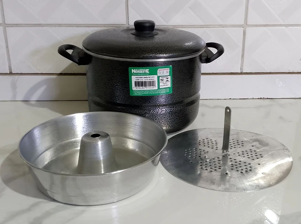 Cuscuzeira banho maria 3 em 1 - Foto 3