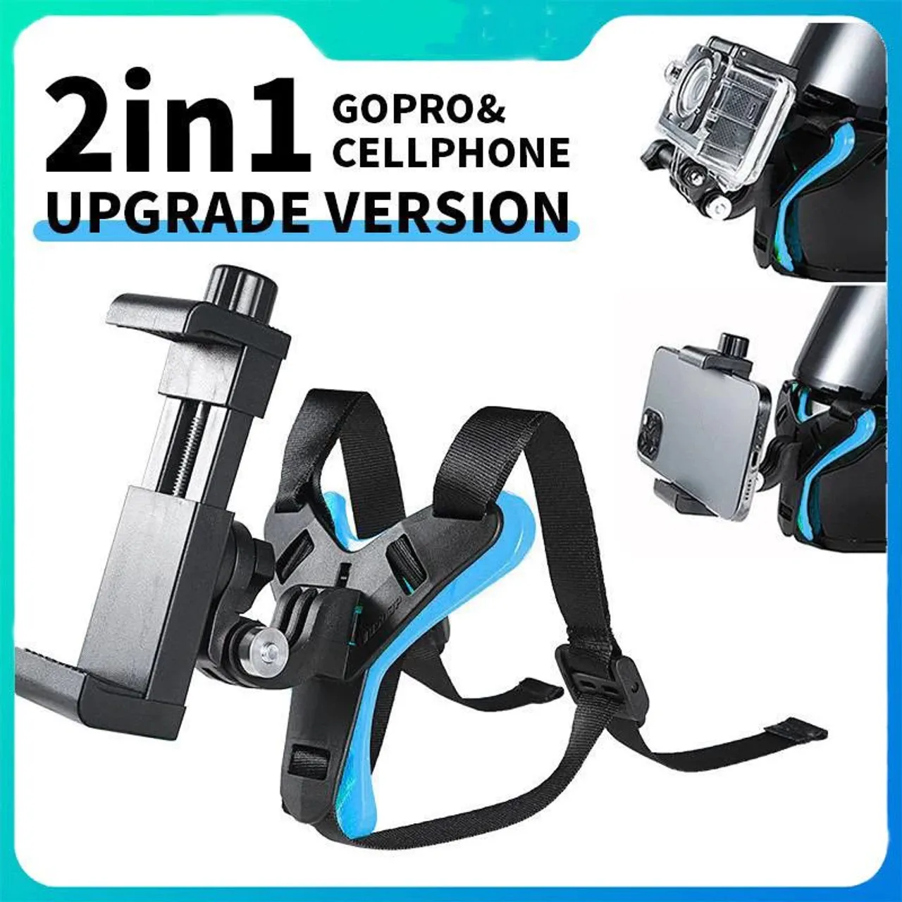 Suporte celular/Gopro capacete