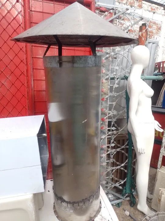 Chaminé de metal para restaurante