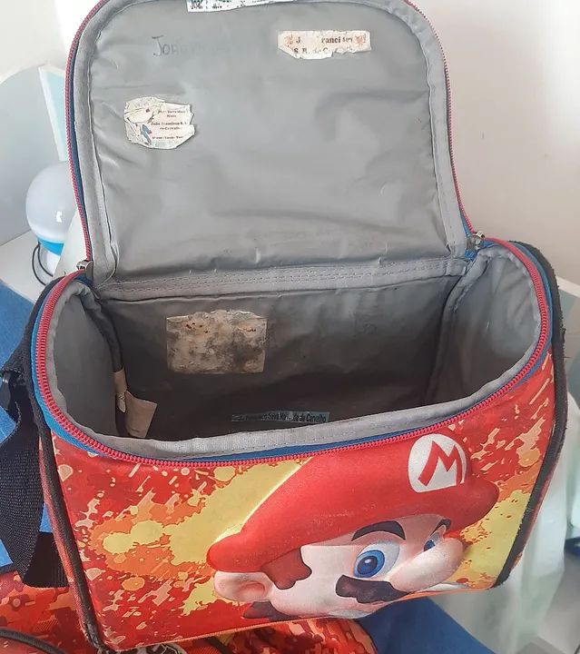 Mochila e merendeira Infantil Super Mario - Foto 4