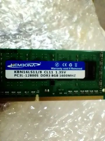 Memória Notebook 8GB PC3L 12800L DDR3 - Foto 2
