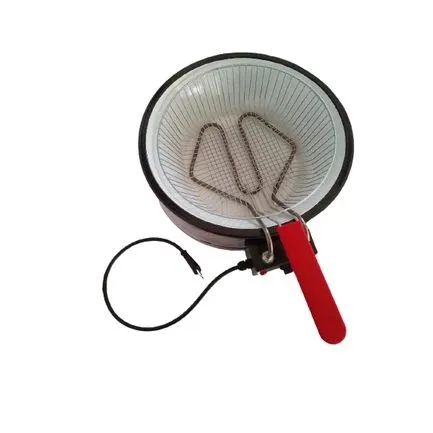 Fritadeira elétrica 6L com termostato  tacho esmaltado  - Foto 2