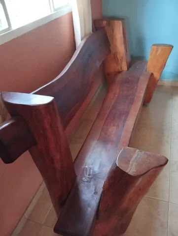 Banco de madeira maciça rústico  - Foto 2