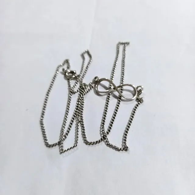 Corrente de Prata com Pingente (símbolo do infinito) - Foto 4
