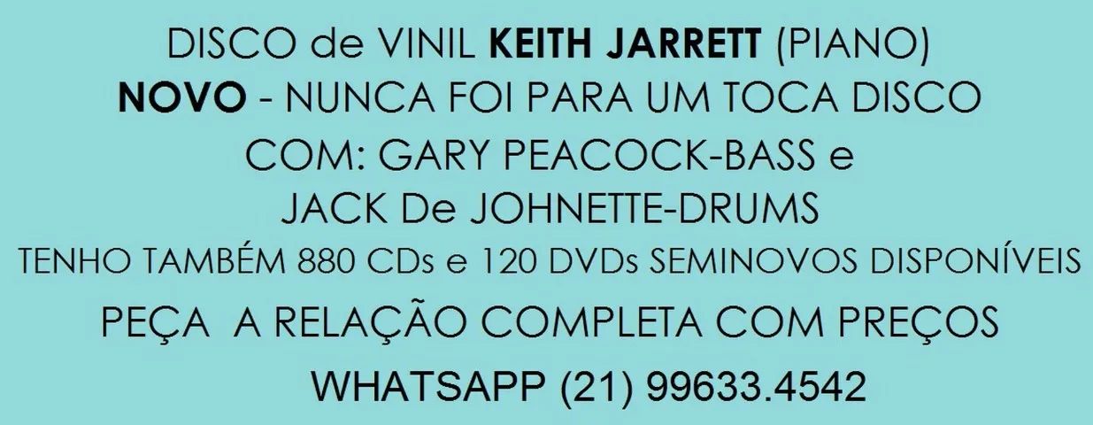Disco de Vinil do pianista Keith  Jarret - Standards Vol. 1 - Foto 3