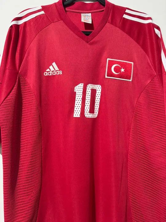 Camisa Turquia Copa do Mundo 2002 Basturk 10 Original - Foto 4