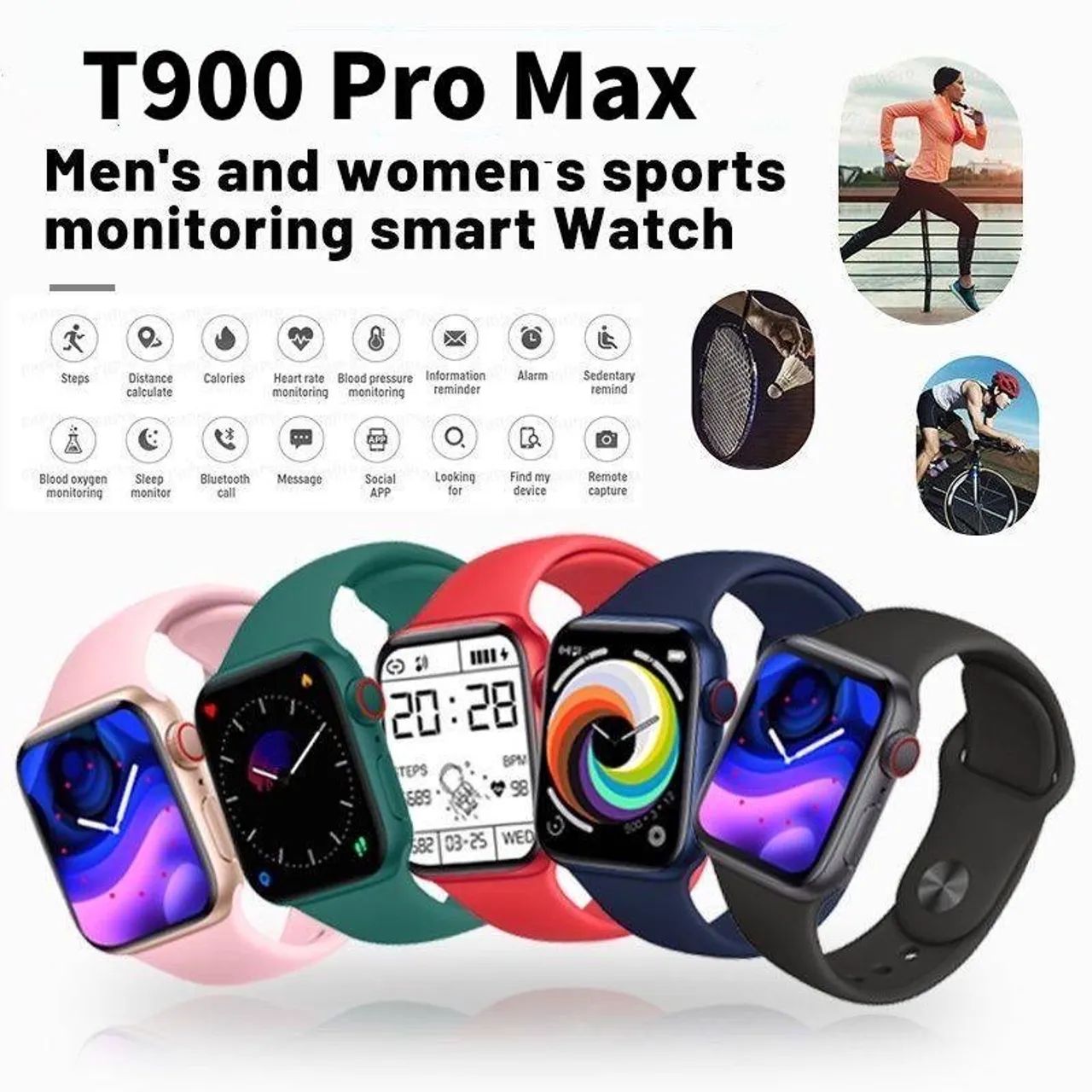 RELOGIO INTELIGENTE SMART WATCH T900 PRO MAX HIWATCH PRO FAZEMOS ENTREGA - Foto 2