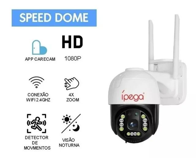 Câmera ip wi-fi speed dome 