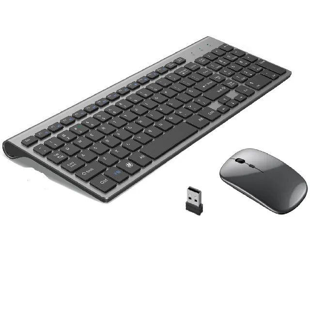 Kit Teclado E Mouse Wifi 2.4ghz Slim Com Bateria Interna - TE117