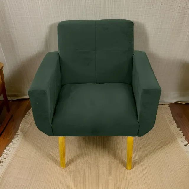 Poltrona Quadrada - Na compra de duas, ganhe um puff tripé!! - Foto 5