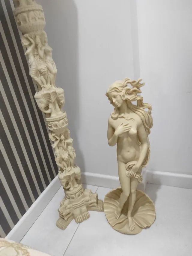 Estátua marmorizada com dente de elefante - Foto 5