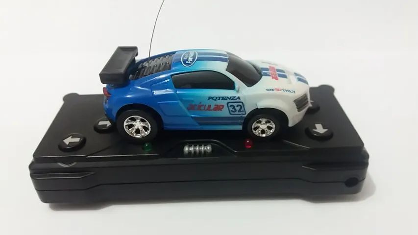 Mini Carro Lata Controle Remoto Carrinho Rc Brinquedo Cone - Foto 4