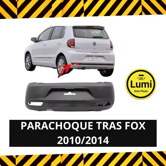 Parachoque Traseiro Fox C/Furo Neblina 10/14 - NOVO!!