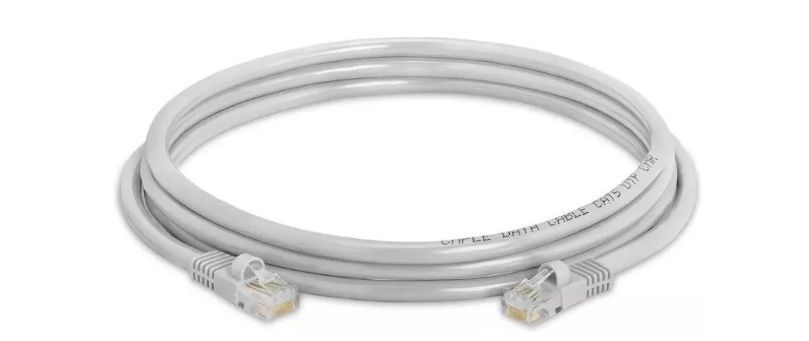 Cabo De Rede Rj45 1,5m Ethernet Lan Cat5e Cinza P Hub