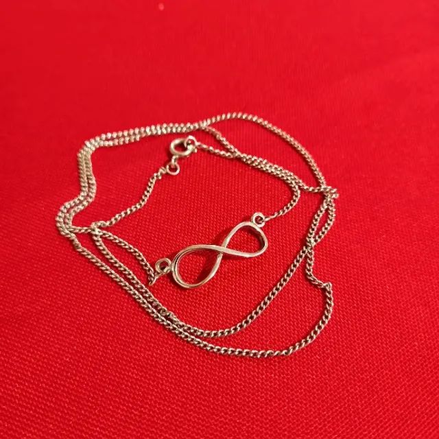 Corrente de Prata com Pingente (símbolo do infinito) - Foto 5
