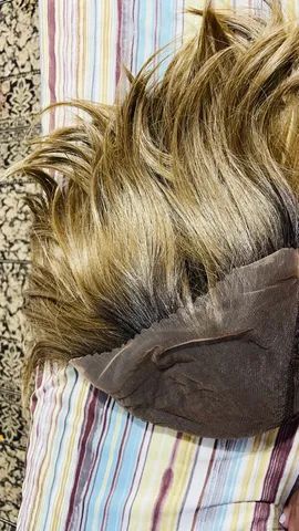 Lace hd com mechas loiras nova zerada com tela - Foto 3