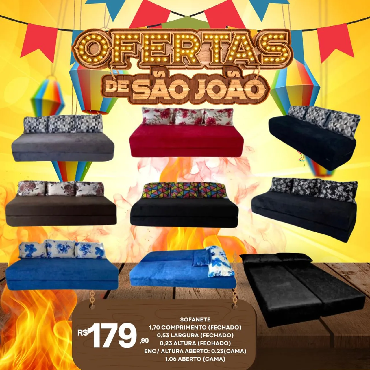 Sofá Cama Oferta de São João!
