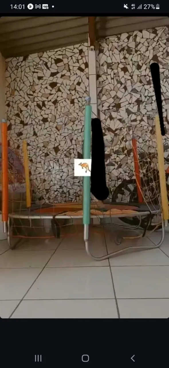 Cama elástica infantil
